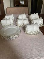 Royal albert wit/zilver Chantilly, Ophalen of Verzenden, Zo goed als nieuw, Porselein, Kop en/of schotel