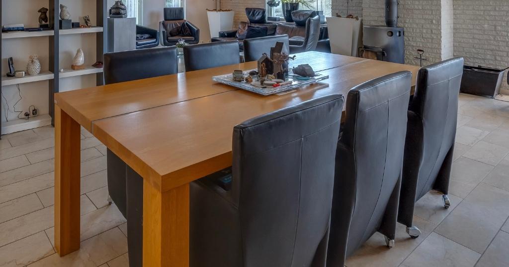 Bert Plantagie Eetkamertafel - evt brengen zie tekst, Ophalen, Eikenhout, 200 cm of meer, 50 tot 100 cm