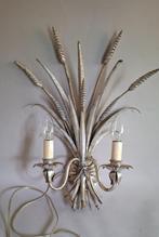 vintage wandlamp korenaren lamp, Ophalen of Verzenden, Gebruikt, Metaal