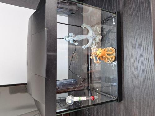 Starterspakket aquarium inclusief grofblauw en fijn grind, Dieren en Toebehoren, Vissen | Aquaria en Toebehoren, Zo goed als nieuw