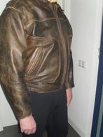 MQP Bruin leren motorjas, Heren, MQP, Jas | leer, Ophalen of Verzenden