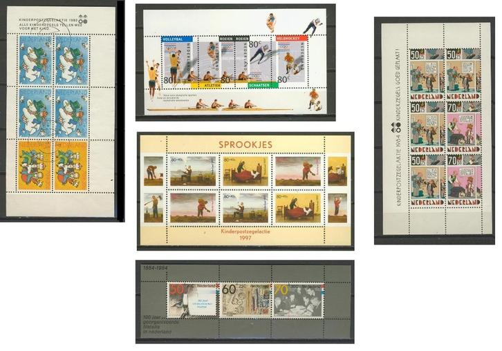 5 x Blok NVPH Nr.1299-1313-1320-1517-1739 Postzegels k-81, Postzegels en Munten, Postzegels | Nederland, Postfris, Na 1940, Ophalen of Verzenden