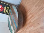 Prachtige ronde tafel vintage, Ophalen, 50 tot 100 cm, Rond, Zo goed als nieuw