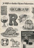 Retro reclame 1976 Sukretine chocoladeletter & speculaas, Verzenden, Overige typen