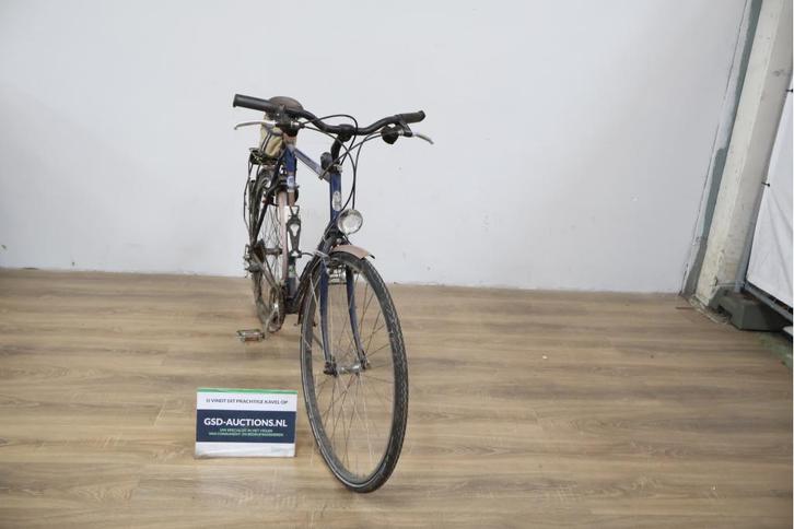 Donkerblauwe Heren Fiets van Gazelle, Fietsen en Brommers, Fietsen | Heren | Herenfietsen, Gebruikt, Gazelle, Ophalen of Verzenden