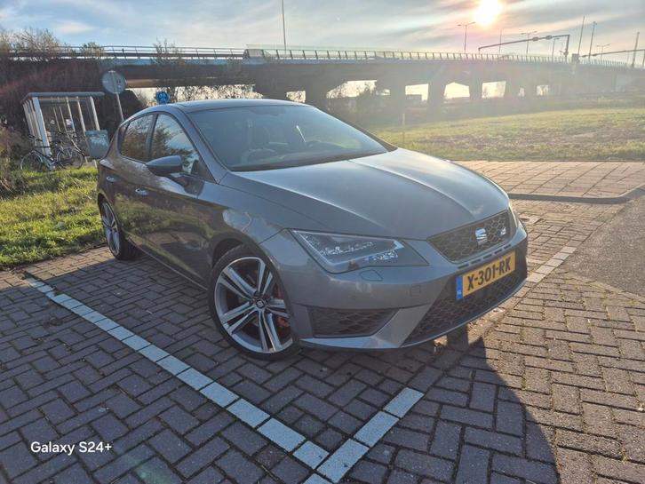 Seat Leon 2.0 TSI 206KW/280PK Dsg-6 2014 Grijs, Auto's, Seat, Particulier, Leon, Benzine, Hatchback, Automaat, Geïmporteerd, Zilver of Grijs