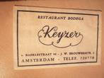 Amsterdam restaurant bodega Keyzer, Ophalen of Verzenden
