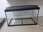 Aquarium 60 liter met licht, verwarmingselement enz, Dieren en Toebehoren, Vissen | Aquaria en Toebehoren, Ophalen, Zo goed als nieuw