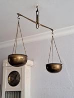 Antieke koperen plantenhanger weegschaal, Antiek en Kunst, Antiek | Koper en Brons, Ophalen of Verzenden