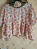 Superleuke blouse met roosjes nadir positano, Kleding | Dames, Ophalen of Verzenden, Zo goed als nieuw, Maat 38/40 (M)