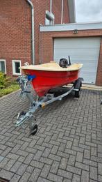 Poleyester boot IZI line 390 met mercury 4 t 9.9, Watersport en Boten, Vis- en Consoleboten, Ophalen, Gebruikt, Tot 10 pk, 3 tot 6 meter