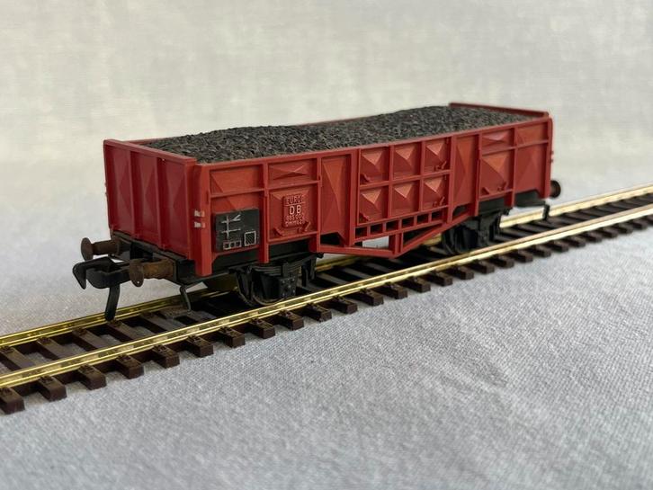 Fleischmann 5012 DB Europ hogeboordwagon met lading, Hobby en Vrije tijd, Modeltreinen | H0, Gebruikt, Wagon, Gelijkstroom, Fleischmann