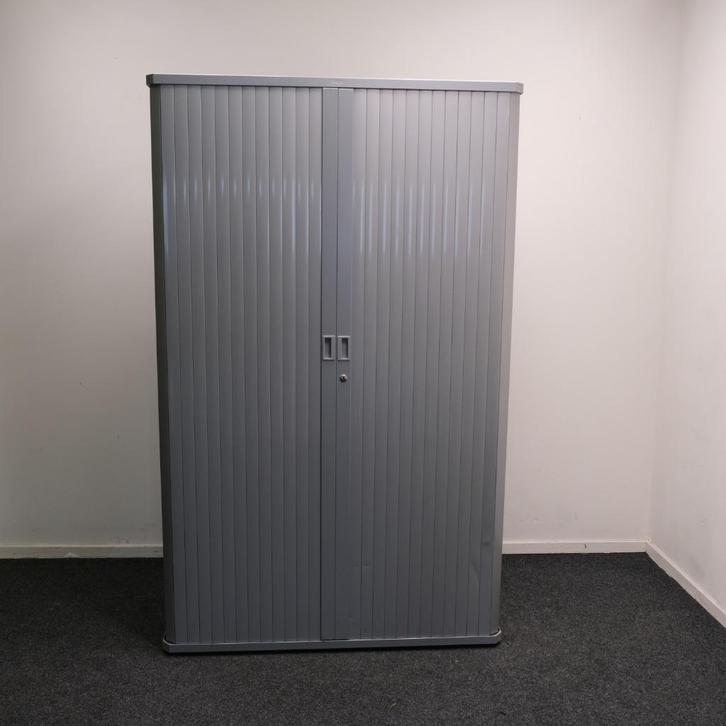 Gispen Octa Roldeurkast, Grijs, 120x49x193cm (BxDxH) RD64, Huis en Inrichting, Kasten | Roldeurkasten en Archiefkasten, Gebruikt