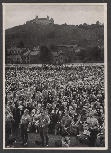 Rundgebung an fusse der feste Coburg........ Grote foto !  beschikbaar voor biedingen