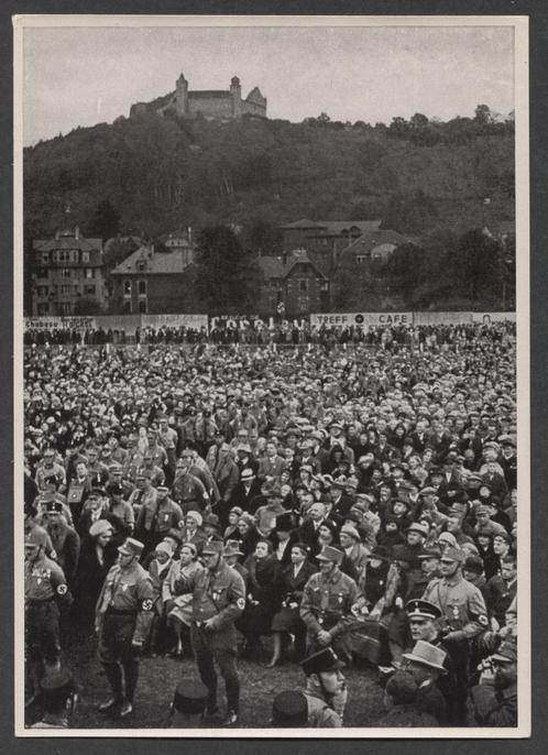 Rundgebung an fusse der feste Coburg........ Grote foto !, Verzamelen, Militaria | Tweede Wereldoorlog, Landmacht, Foto of Poster