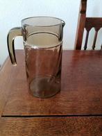 Vintage Bruine Glazen Waterkan, Antiek en Kunst, Ophalen of Verzenden
