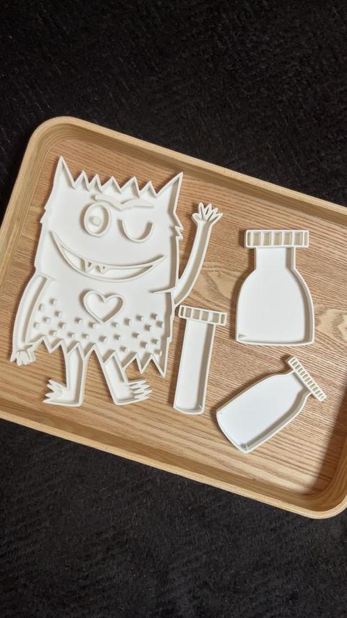 Vulvormen kleurenmonster wit 4-delig, Kinderen en Baby's, Speelgoed | Educatief en Creatief, Nieuw, Ontdekken, Ophalen of Verzenden