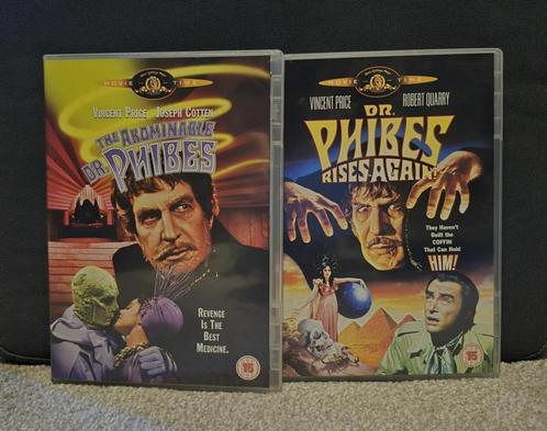 The Abominable Dr Phibes / Rises Again (price / 1971-1972), Cd's en Dvd's, Dvd's | Horror, Zo goed als nieuw, Monsters, Vanaf 16 jaar