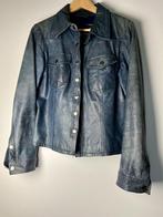 Leren | Jasje | Blazer | Blouse Jas | Leer | Goosecraft Jack, Ophalen, Goosecraft, Blauw, Maat 42/44 (L)