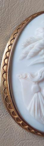 Camee  broche hanger, Antiek en Kunst, Antiek | Goud en Zilver, Ophalen of Verzenden, Goud