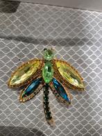 Vintage Uranium Broche - Nieuwstaat, Overige materialen, 4 tot 7 cm, Met strass, Nieuw