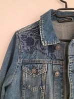 Spijkerjas Borduursel Jessica (C&A) maat S/36, Ophalen of Verzenden, Zo goed als nieuw, Maat 36 (S), Blauw