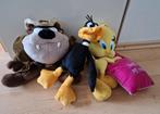 Looney tunes tweety taz daffy tasmanian devil knuffels plush, Ophalen of Verzenden, Zo goed als nieuw, Overige typen