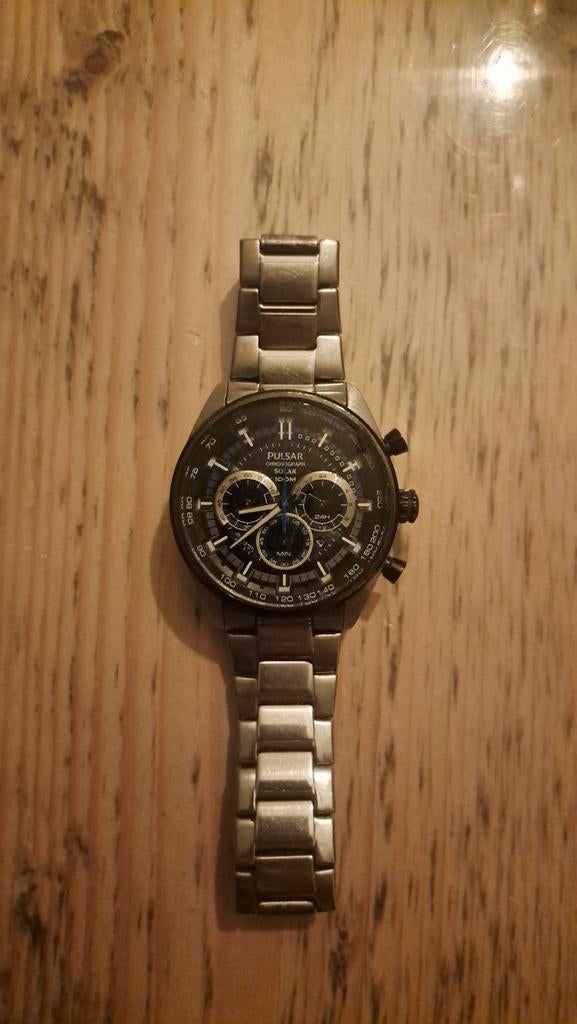 Pulsar Heren Polshorloge Staal, Sieraden, Tassen en Uiterlijk, Horloges | Heren, Staal, Gebruikt, Staal, Polshorloge