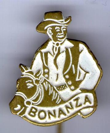 Bonanza Ben wit op koper TV/stripfiguur speldje ( R_060 ) beschikbaar voor biedingen