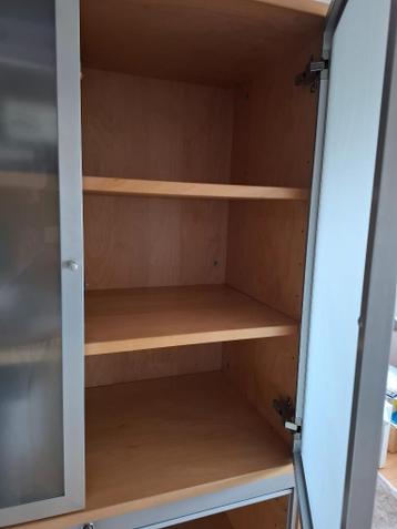 ikea effektiv roldeur hoge kast beuken 215x84x43 2 lades 3pl - afbeelding 3
