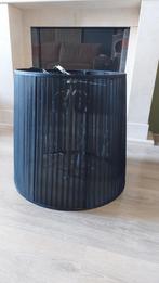 Mooie zwarte organza lamp met kroonluchter binenin, Ophalen, Zo goed als nieuw, Rond