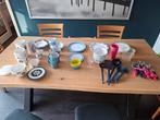 Kampeer servies bestek borden glazen kopjes bakjes, Caravans en Kamperen, Kampeeraccessoires, Ophalen, Gebruikt