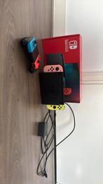 Nintendo switch met twee controllers, Ophalen of Verzenden, Zo goed als nieuw, Met 2 controllers, Switch Original