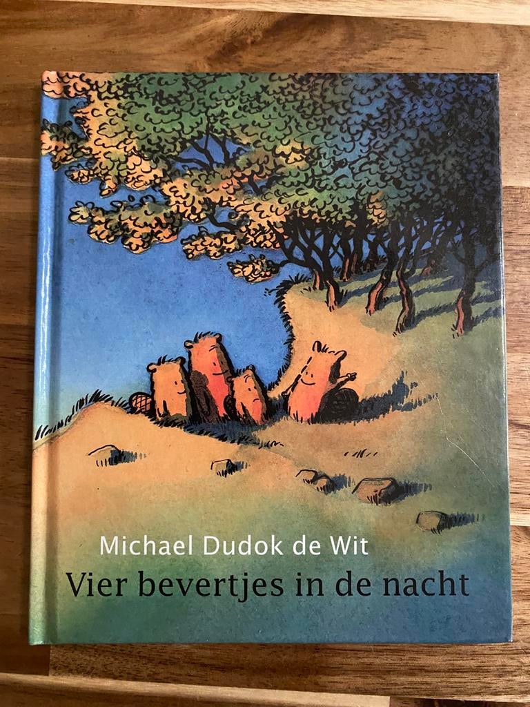 Vier bevertjes in de nacht - Michael Dudok de wit (15x18cm), Boeken, Kinderboeken | Jeugd | onder 10 jaar, Zo goed als nieuw, Ophalen of Verzenden