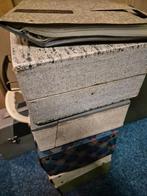 Diverse platenkoffers voor singels en lp's en lp vakkensteun, Muziek en Instrumenten, Ophalen, Gebruikt, Overige instrumenten