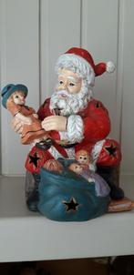 Kerstman  , mandje en theelichthouder, Diversen, Kerst, Ophalen of Verzenden, Zo goed als nieuw