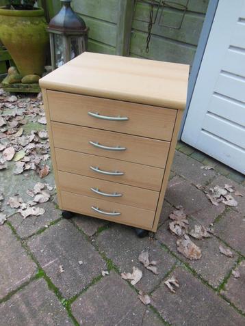 LADENKASTJE  op wielen - 35x40x58 -  5 laden  beschikbaar voor biedingen