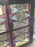Schitterend gebrandschilderd glas in lood raam, Antiek en Kunst, Antiek | Glas en Kristal, Ophalen of Verzenden
