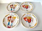 Blond Amsterdam Set van 4 borden friet / patat snack serie, Ophalen of Verzenden, Zo goed als nieuw
