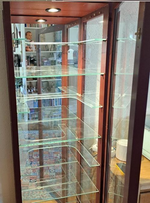 Vitrinekast, Huis en Inrichting, Kasten | Vitrinekasten, Gebruikt, 150 tot 200 cm, 50 tot 100 cm, 25 tot 50 cm, Met deur(en), Glas
