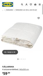 Duvet, Huis en Inrichting, Slaapkamer | Beddengoed, Eenpersoons, Wit, Ophalen of Verzenden, Zo goed als nieuw