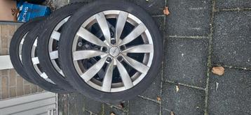 17 inch sportvelgen met winterbanden steekmaat 5x112 beschikbaar voor biedingen