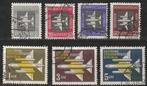 DDR 1957 609/615 Luchtpost, Gest, Ophalen of Verzenden, DDR, Gestempeld