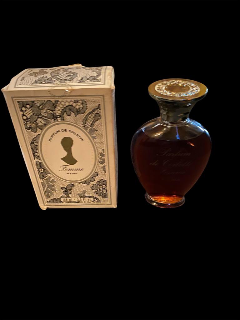 Vintage Femme Rochas Parfum de Toilette parfum 105 ml, Ophalen of Verzenden, Zo goed als nieuw