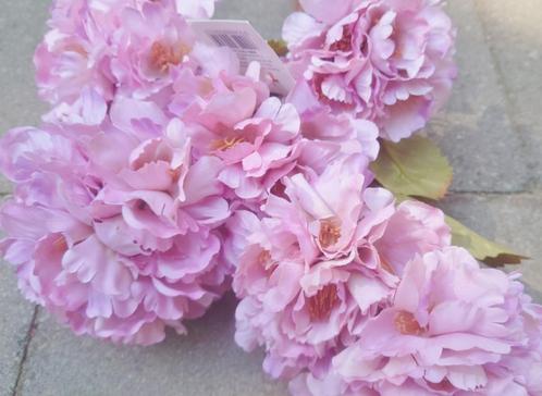 PIOEN ROOS - KUNST - ROZE LILA, Huis en Inrichting, Woonaccessoires | Kunstplanten en Kunstbloemen, Nieuw, Ophalen of Verzenden