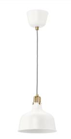 IKEA RANARP hanglampen wit/ecru 2 stuks, Ophalen, Zo goed als nieuw, Metaal, 75 cm of meer