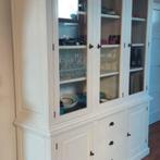 modern witte buffetkast met klassieke uitstraling, Ophalen, 200 cm of meer, Glas, 150 tot 200 cm