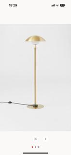 H&M vloerlamp goud met marmer, Huis en Inrichting, Lampen | Vloerlampen, Ophalen, Zo goed als nieuw, Metaal