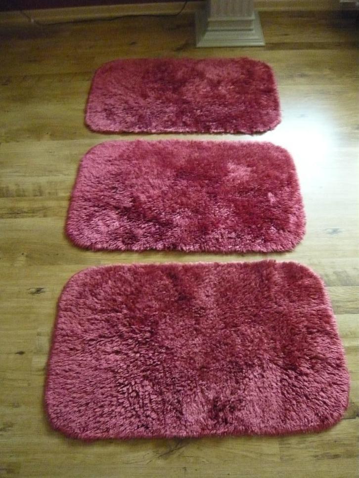 3x badmat roze zachte kwaliteit 80x50cm, Huis en Inrichting, Badkamer | Badtextiel en Accessoires, Gebruikt, Badmat, Roze, Ophalen of Verzenden