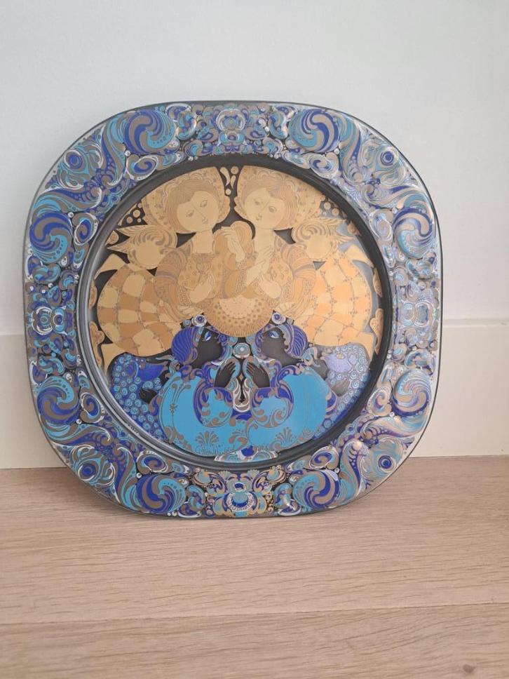 Vintage Rosenthal Bjorn Wiinblad Christmas plate 1980, Antiek en Kunst, Kunst | Designobjecten, Ophalen of Verzenden